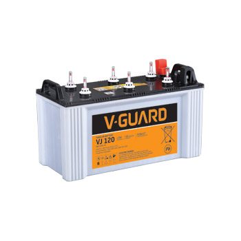 V-Guard VJ 12V-120 Tubular Battery